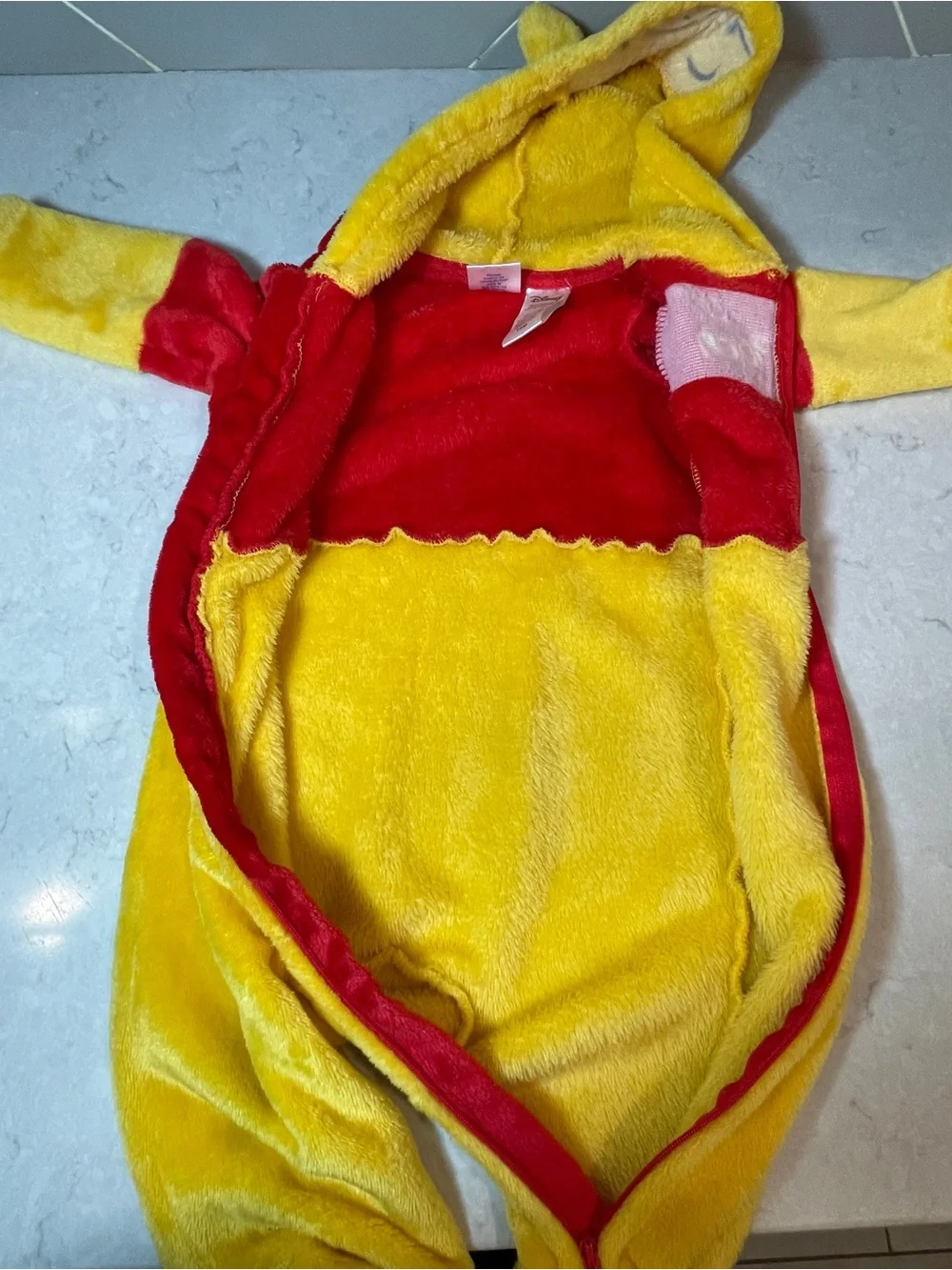 Winnie the Pooh Plush Fleece Kids One-Piece | Size 12 months | Pajama Costume - Picture 6 of 6